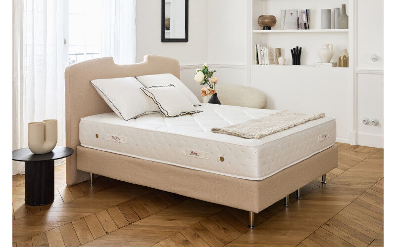 Sommier déco en Kit + pieds 140x190 - Decokit 36 lattes bois - Chêne moyen - H. 13 cm | Leroy Merlin