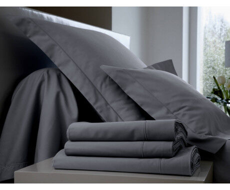 Ensemble Uni Percale Acier