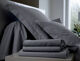 Ensemble Uni Percale Acier Ensemble Uni Percale Acier