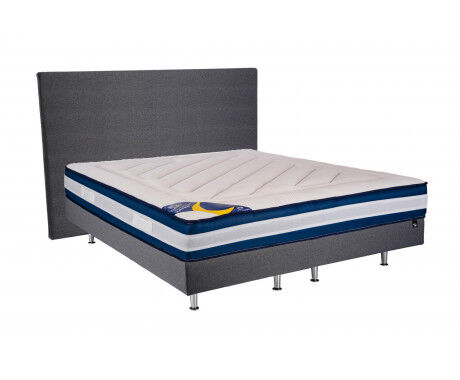 Sommier + Matelas 1 Place La Cie Du Lit - Longueur 200 Cm, Occasion Bon état