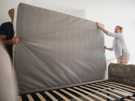 installation d'un matelas